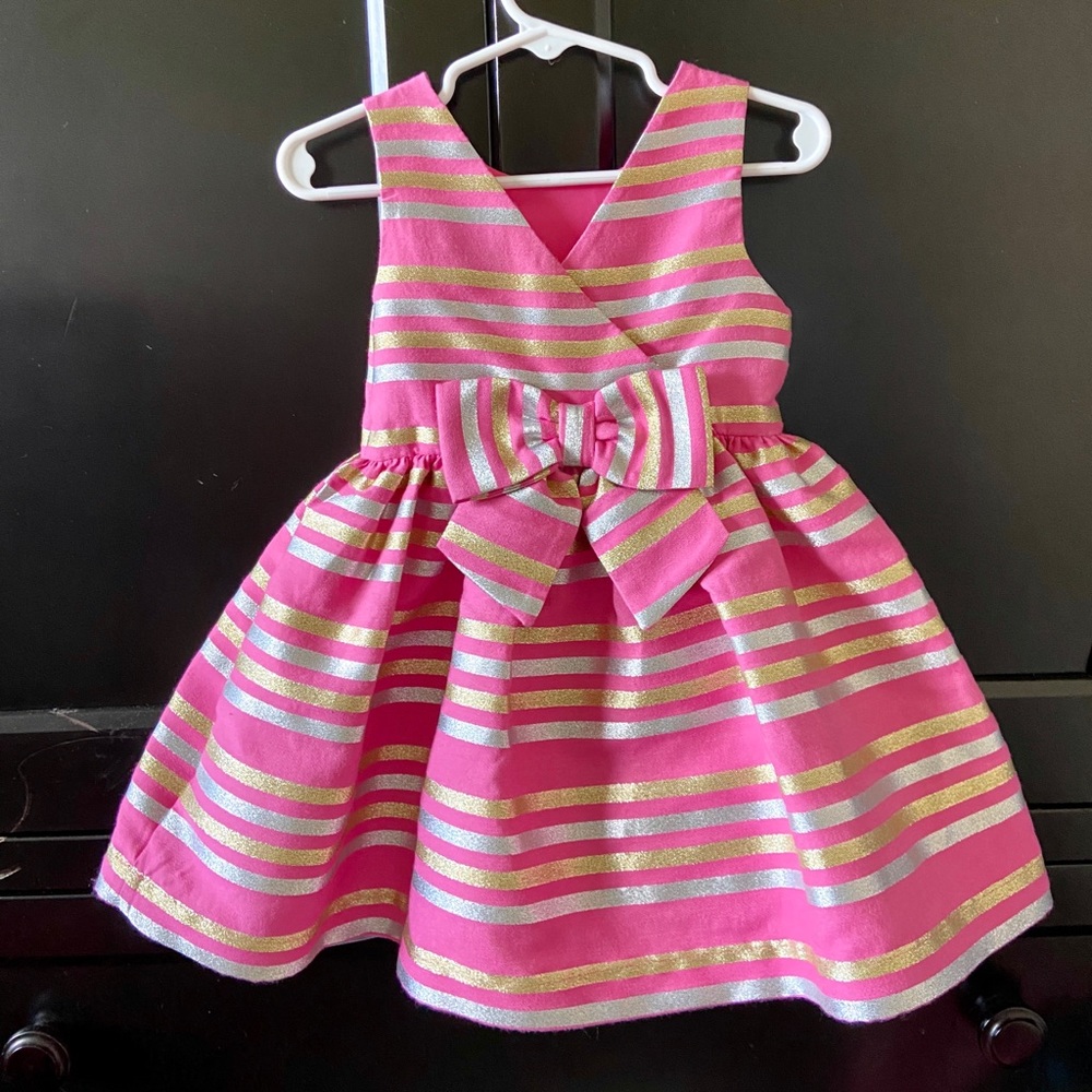 Formal Tank Dress - Gymboree - Pink, Gold, Silver